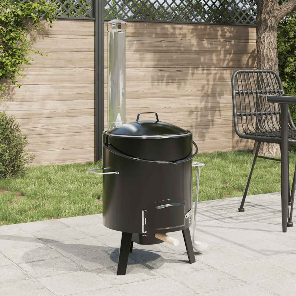 Dakota Fields Cecele 52cm W Barrel Charcoal Grill Black