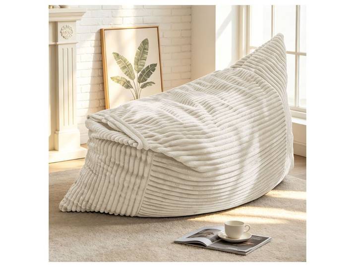 Canapé poire multifonction extra-large 180 de long 125 de large blanc