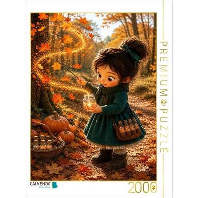 CALVENDO Puzzle Das Feuer des Herbstes | 2000 Teile Lege-Größe 90x67cm Foto-Puzzle für glückliche Stunden