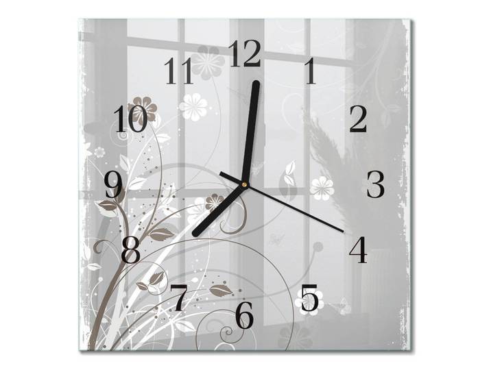WANDUHR 30x30 cm - Blumen