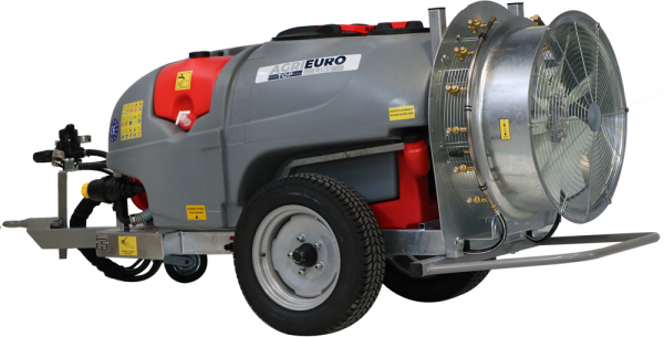AgriEuro TOP-LINE Gray T Car 600/70 - Nachlauf-Gebläsespritze für Traktoren  - Fassungsvermögen 600l - Pumpe AR1064