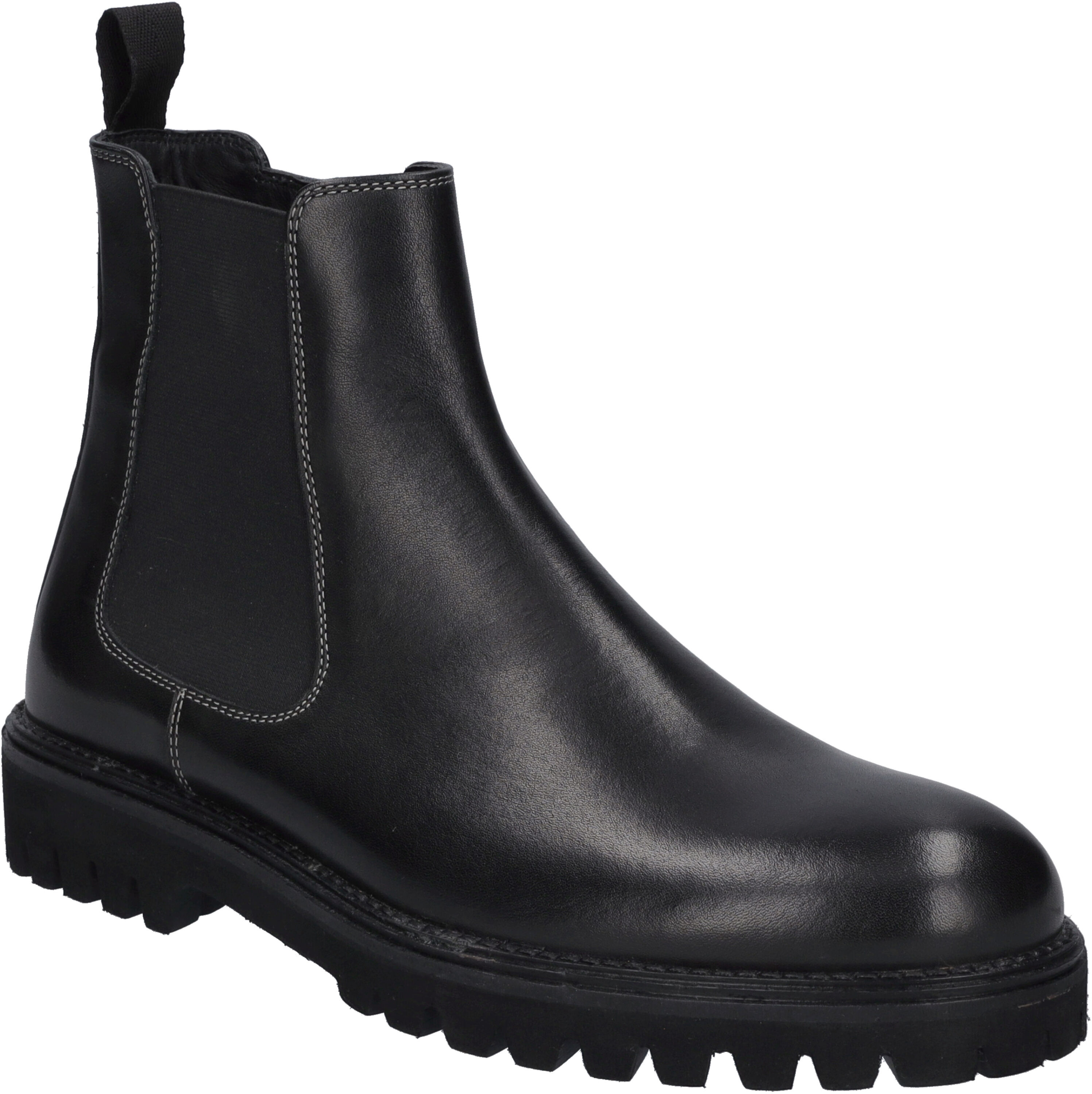 Stiefelette JOSEF SEIBEL "Romed 02, schwarz", Herren, Gr. 44, schwarz, Obermaterial: 100% Rindsleder Leather cow., Schuhe Stiefelette