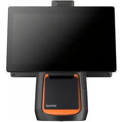 Sunmi, Kasse, T2s, 39,6cm (15.6"), VFD, Android, schwarz, orange Kassensystem, Retail, Touchscreen, kapazitiv,...