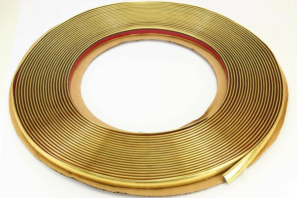 RECAMBO ZL-Gold-10mm Auto Zierleisten