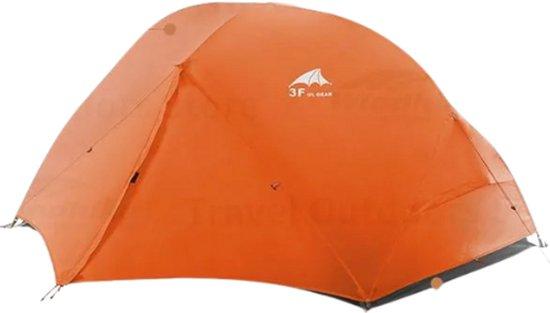 Famanu Campingzelt für Max. 2 Personen - Doppelschichtig - Tragbar - Wind- und Wasserdicht - Orange