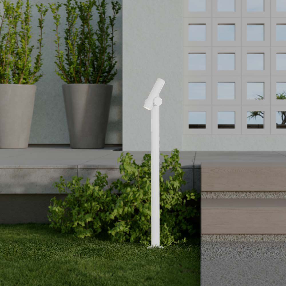 V-Tac Paletto Led Da Giardino Doppio Bidirezionale  2*2.6w Colore Bianco 129*159*1000mm 4000k Ip44 - 23052