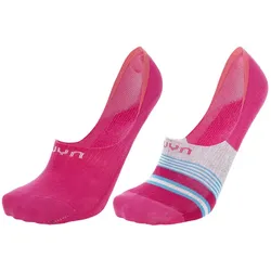 2er Pack UYN Ghost 4.0 Socken Füßlinge pink/pink multicolor 41-42