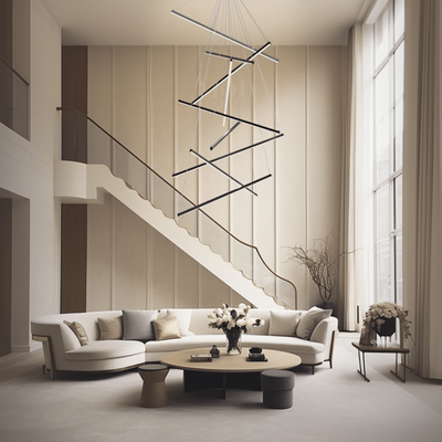 Finn   Modern Staircase Chandelier   5 Lights / Warm White (3000k)   Living Room Lighting   Indoor Lighting   MOD LIGHTING