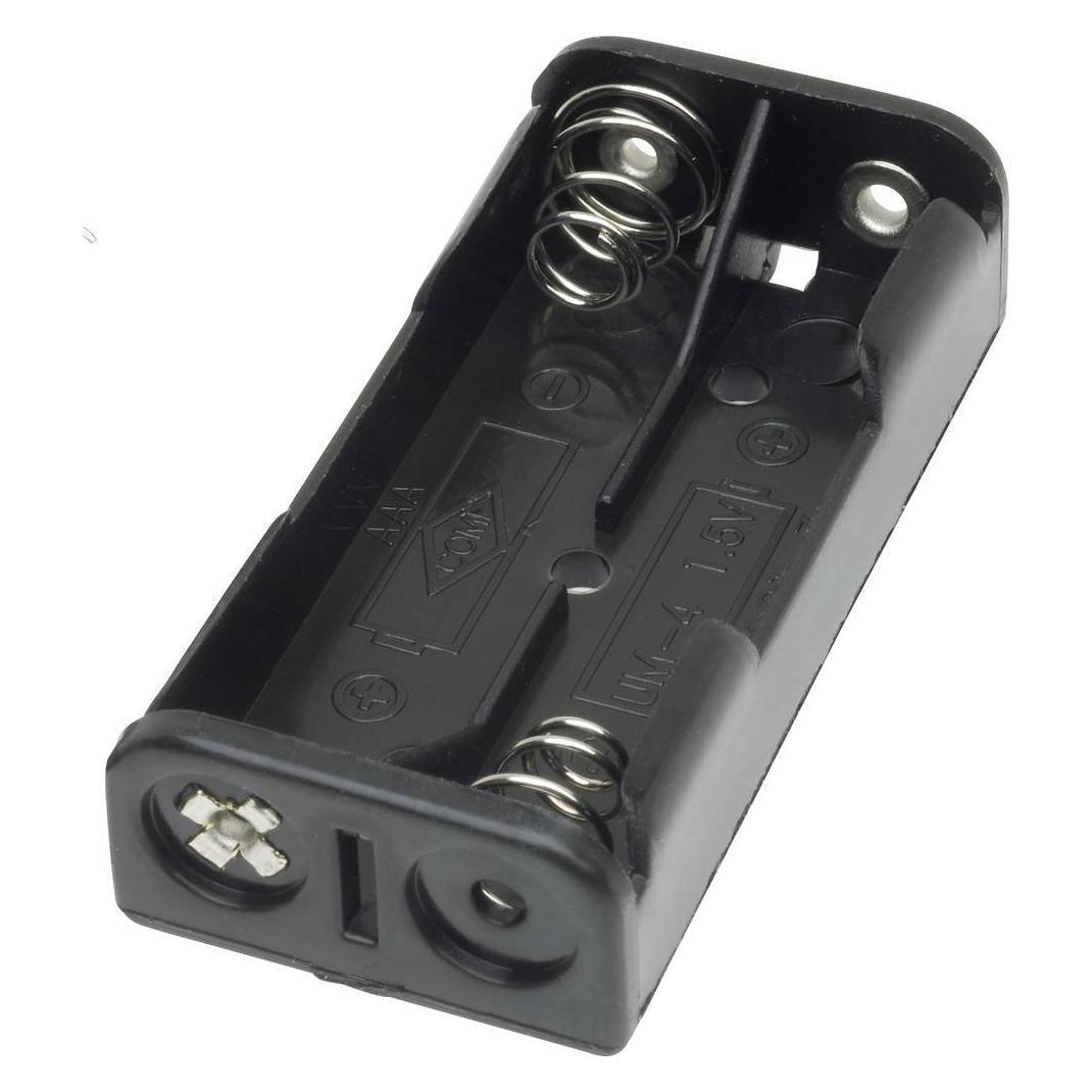 Tru Components BH-421-3D Batteriehalter 2x Micro (AAA) Lötanschluss (BH-421-3D)