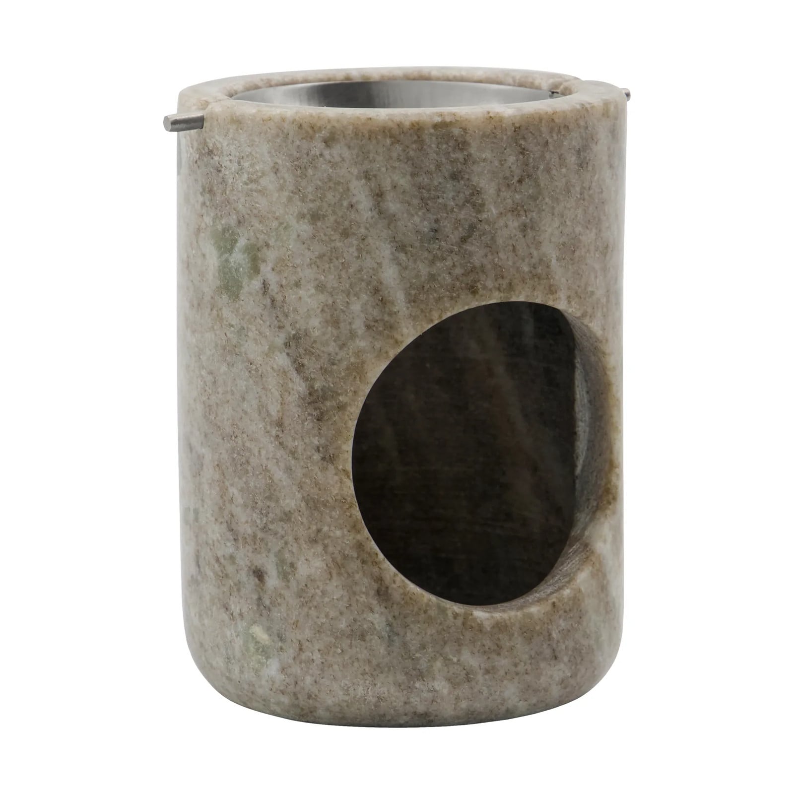 Meraki Marble oliebrander Beige met zilverkleurige afwerking