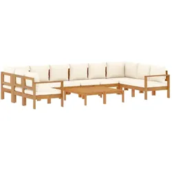 vidaXL, Gartenlounge, Matenville (2x Eckteil + 6x Sofa + 2x Tisch)