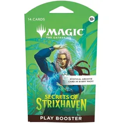 Wizards of the Coast Magic The Gathering - Play Booster in Blisterpackung - Geheimnisse von Strixhaven - EN - Englisch (Englisch, Booster Pack)