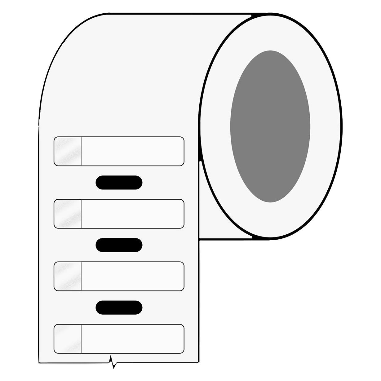 Brady BPT-627-461, Polyester, selbstlaminierend, Weiss/Transparent, 6.35 x 22.00(27.94) mm, permane (BPT-627-461)