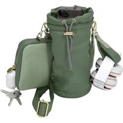 Stackers Thermotasche mit Flasche grün aus Nylon