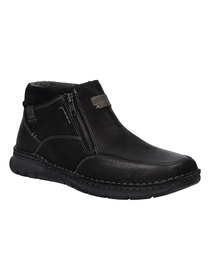 Josef Seibel Leder-Ankle-Boots "Narkeni 03" in Schwarz - 40