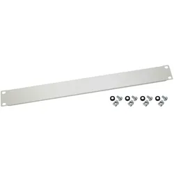 HMF 66470-07 Blindabdeckung für Serverschrank, 19 Zoll, 1 HE, Lichtgrau