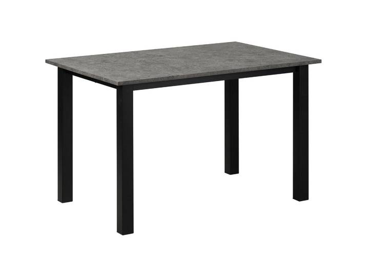 Mid.you Esstisch Duisburg, Grau, Metall, Betonoptik, rechteckig, eckig, 80x76x120 cm, gastro- und objekttauglich, Esszimmer, Tische, Esstische