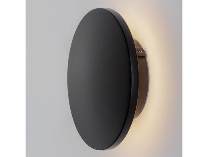 LED-Wandleuchte Ø 14cm Schwarz/Schwarz