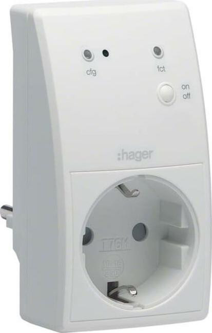 Hager Funk-tussenstekker-actor TRC270D, 16A, q.-link