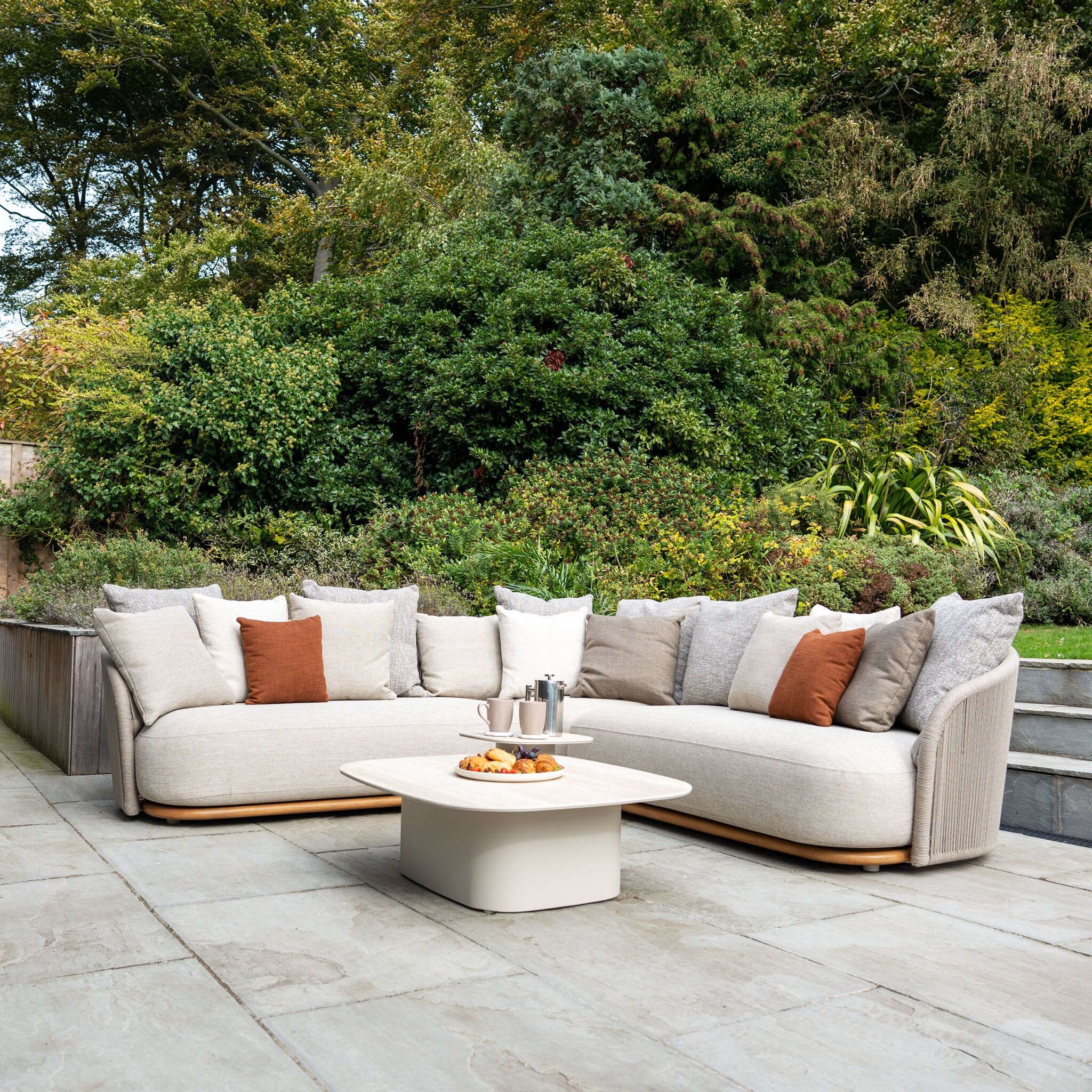 Harbour Lifestyle Avola Corner Sofa Set in Fawn