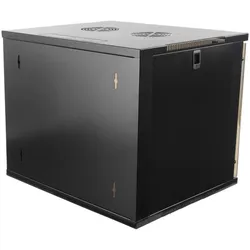 Deltaco 19-5409B rack cabinet 9U Freestanding rack Black (9 HE, 19 Zoll Rack), Serverschrank, Schwarz