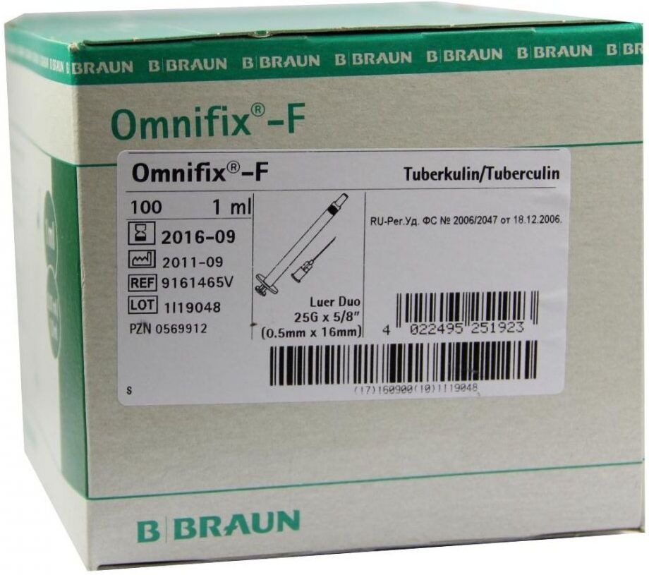Omnifix F Duo 25gx5/8 latexfrei Spritzen