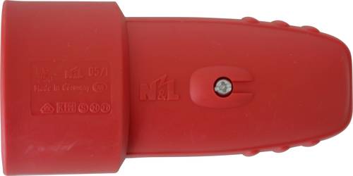 N & L 17132 Schutzkontaktkupplung Gummi 230V Rot IP20