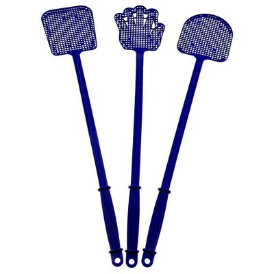 Fliegenklatsche Set 3 Stück blau - Effektive Insektenabwehr 490 mm