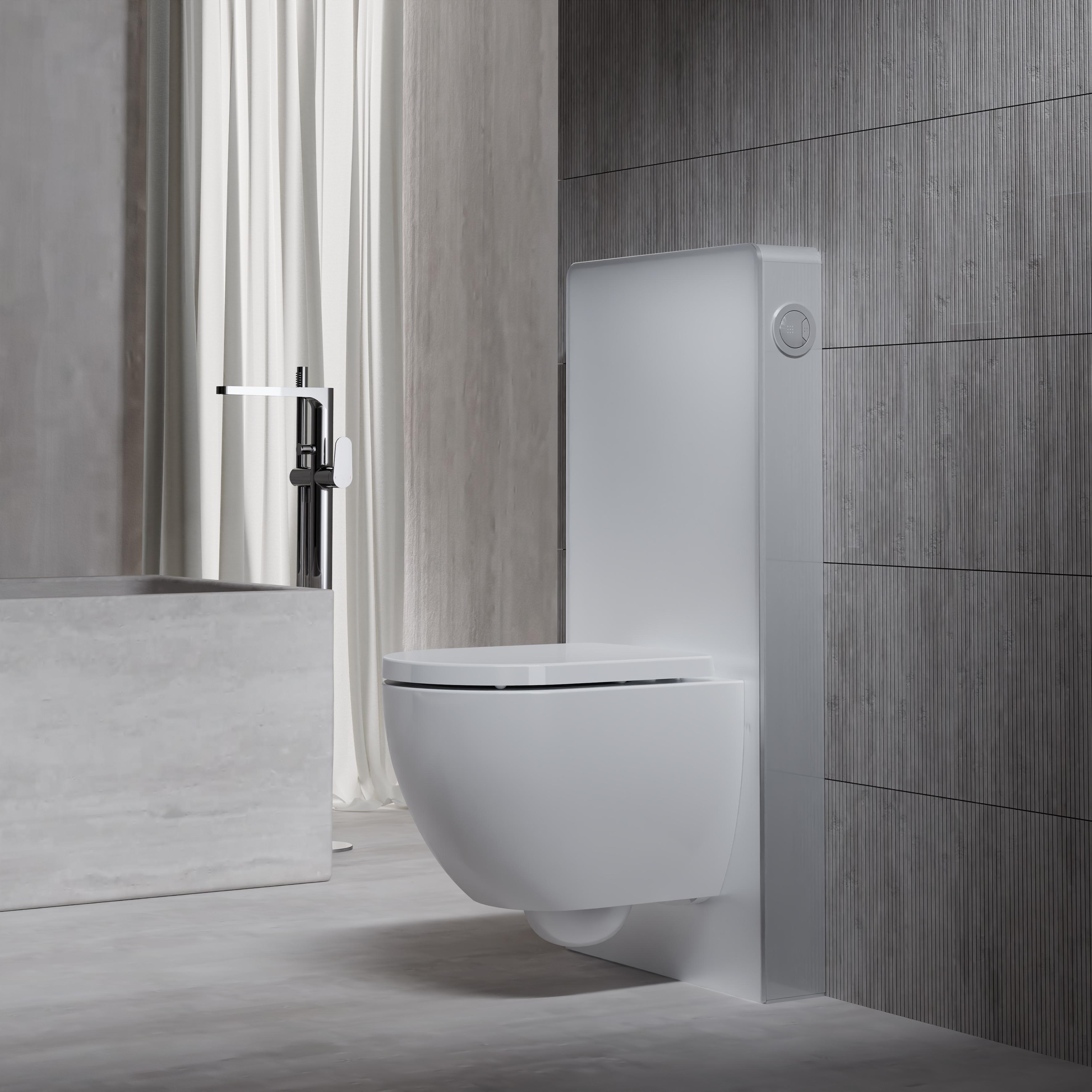 Steinberg Serie 710 Vorwandelement für Wand-WC, 2-Mengen Spülkasten, 7101100W