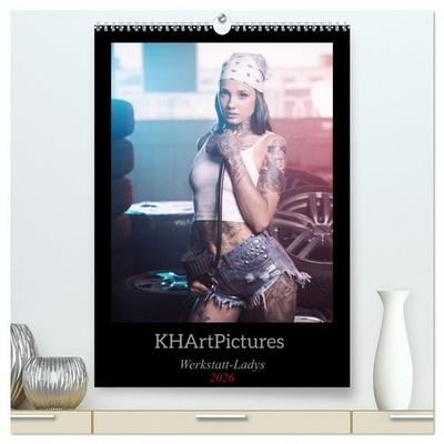 Werkstatt-Ladys (hochwertiger Premium Wandkalender 2026 DIN A2 hoch), Kunstdruck in Hochglanz