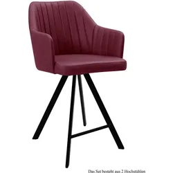 THEKENSTUHL (2er-Set) Demetra 58x98x60 Schwarz/Marsala