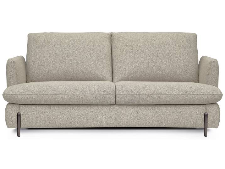 REIMS - Canapé convertible 3 places - Tissu bouclette, Beige