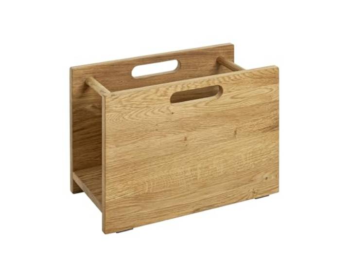 HAKU Porte-journaux en bois massif de chêne - Dimensions : L 40 x H 30 x P 21 cm\, Style : Traditionnel