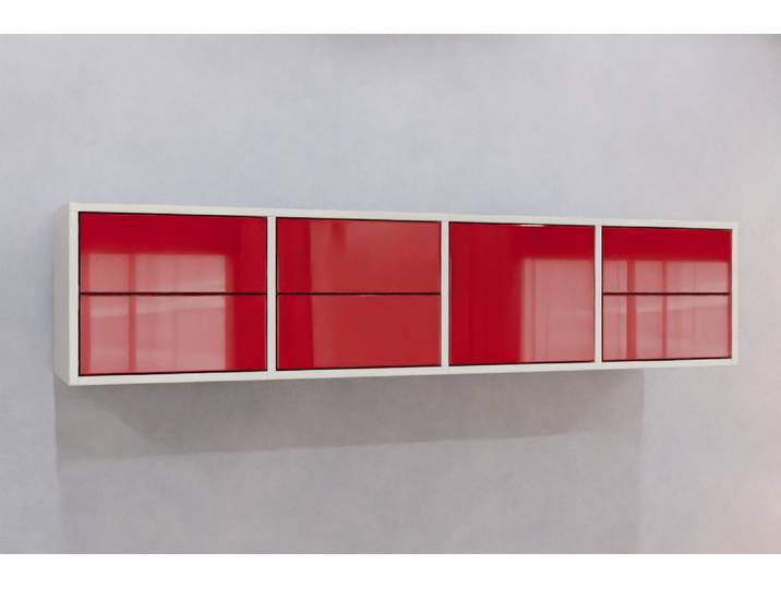 TV-Board nach Maß - RAL 3027 Himbeerrot - 40x180x40cm - Individuell konfigurieren