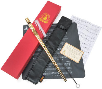 Clarke Tinwhistle Original C GP Set Gold mit Goldemblem