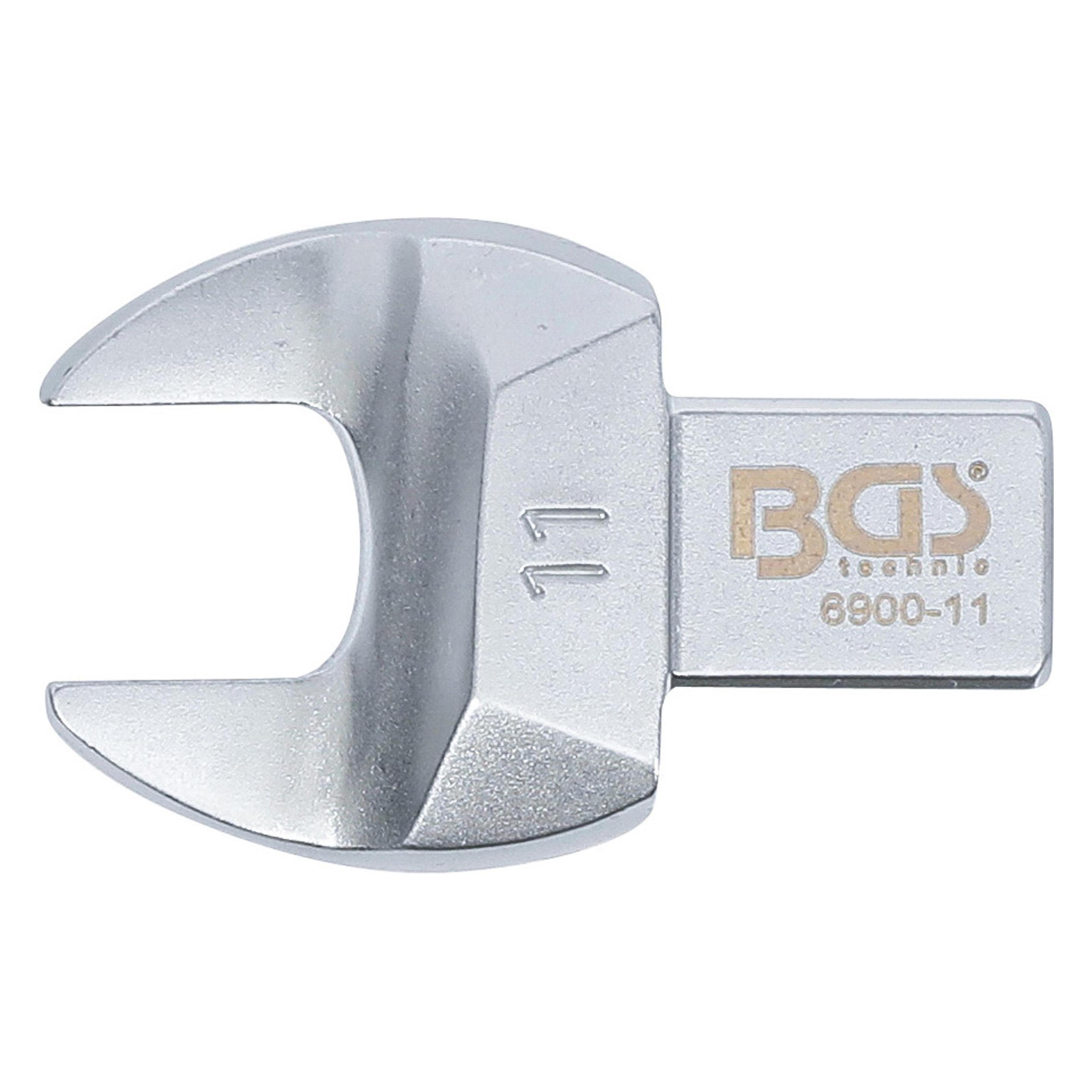 BGS Einsteck-Maulschlüssel 11 mm Aufnahme 9 x 12 mm (11 mm) (6900-11)