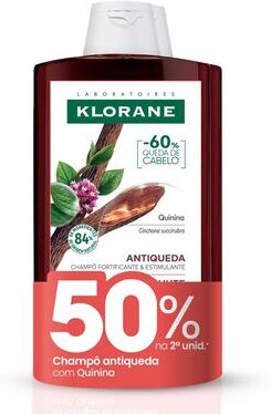 Klorane Pack Champô Antiqueda Quinina Edelvaisse Bio