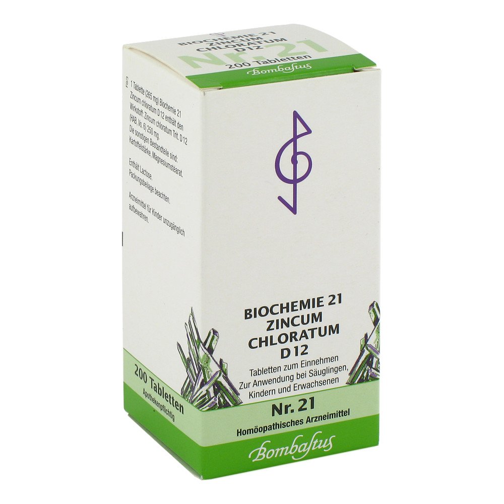 Bombastus-Werke AG Biochemie 21 Zincum chloratum D12 Tabletten 04325207