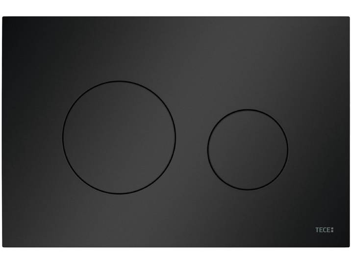 Tece Teceloop - WC-bedieningsplaat - kunststof - duospoeltechniek - mat zwart