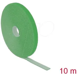 DELOCK 18728 - Klettband auf Rolle, 10 m x 13 mm, grün