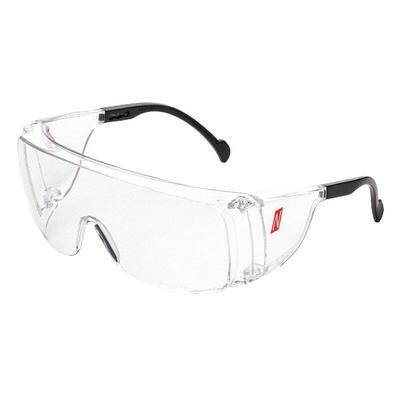 AS Arbeitsschutz Nitras Vision Protect OTG | 120 Schutzbrillen | schwarz/transparent | Kunststoff
