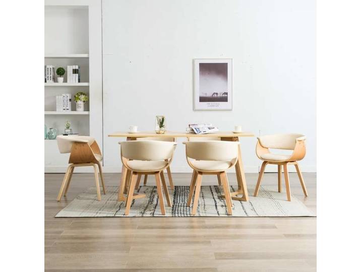 6x Bois Courbé Chaises de Salle à Manger Chaises à Dîner Chaises de Repas Chaises de Cuisine Siège de Salon Chaises 278732