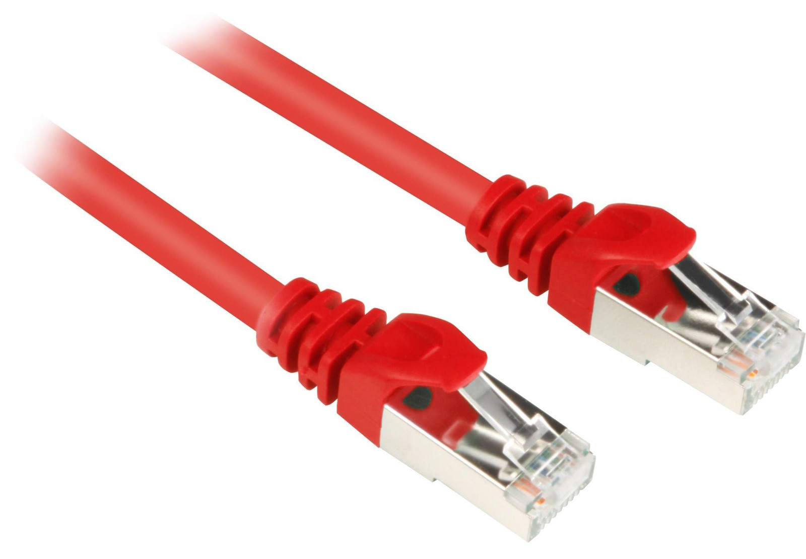 Sharkoon Patchkabel RJ45 naar RJ45, CAT.6 S/FTP, Rood, 1,5 meter