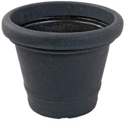 Blumenkübel SIENA anthrazit Blumentopf Pflanzgefäß Pflanzentopf Blumengefäß  TOP anthrazit Glatt