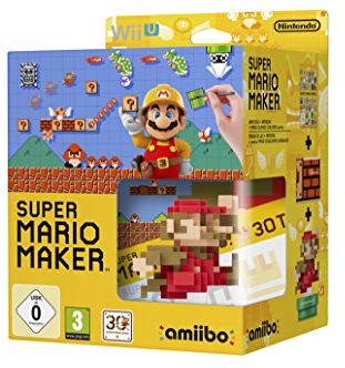 Nintendo - Super Mario Maker (inkl. amiibo 8-Bit Mario Figur + Artbook) - [Wii U] - Preis vom 30.09.2026 09:01:18 h