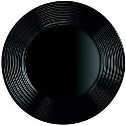 Luminarc 24 x ARCOROC Speiseteller, Form HARENA, schwarz, Durchmesser: 25 cm