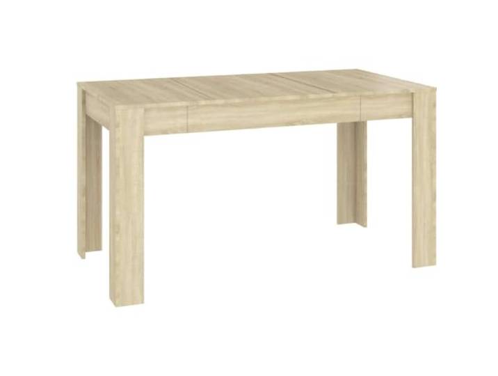 Tmriohed Esstisch 140x74,5x76 cm Sonoma Eiche Speisetisch Holzwerkstoff Zeitloser Küchentisch für das Esszimmer, pflegeleichte Oberfläche, standfeste Konstruktion für gemeinsame Mahlzeiten.