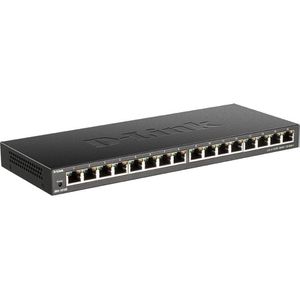 D-Link Switch Gigabit, DGS-1016S/E, unmanaged, 16-Port, 1 Gbit/s