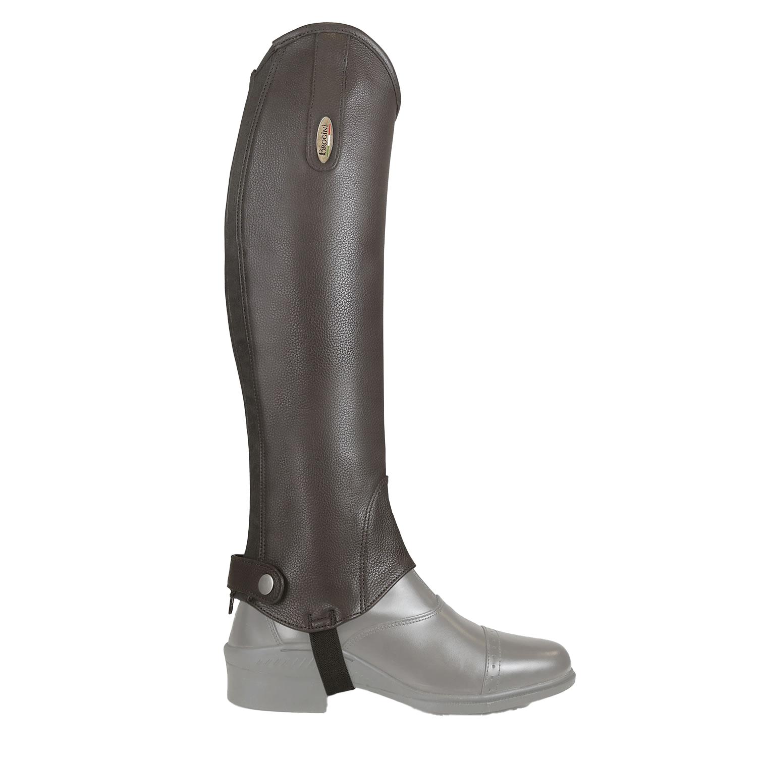 Brogini Volwassen uniseks Vicenza Grain Leather Gaiters (Bruin)