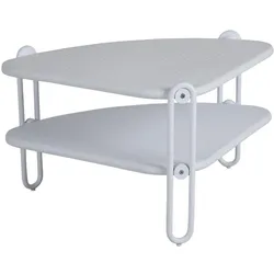Brafab Ecktisch BLIXT 60 x 60 x 42 cm, Aluminium Weiß - Abverkauf